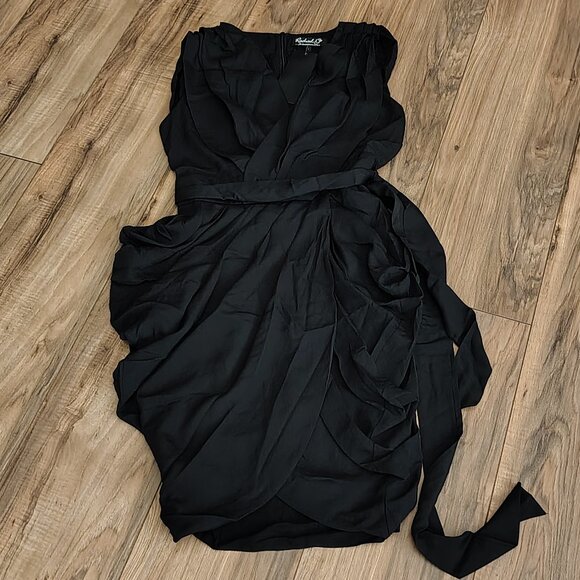 Rachael G. Grecian Style Dress with Slings, High Back, Black, Size 2 and 4 - Picture 7 of 12